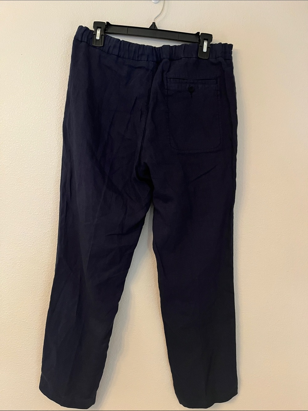 04651/Trip in a Bag Linen pants beach pants in navy size large - Picture 5 of 7